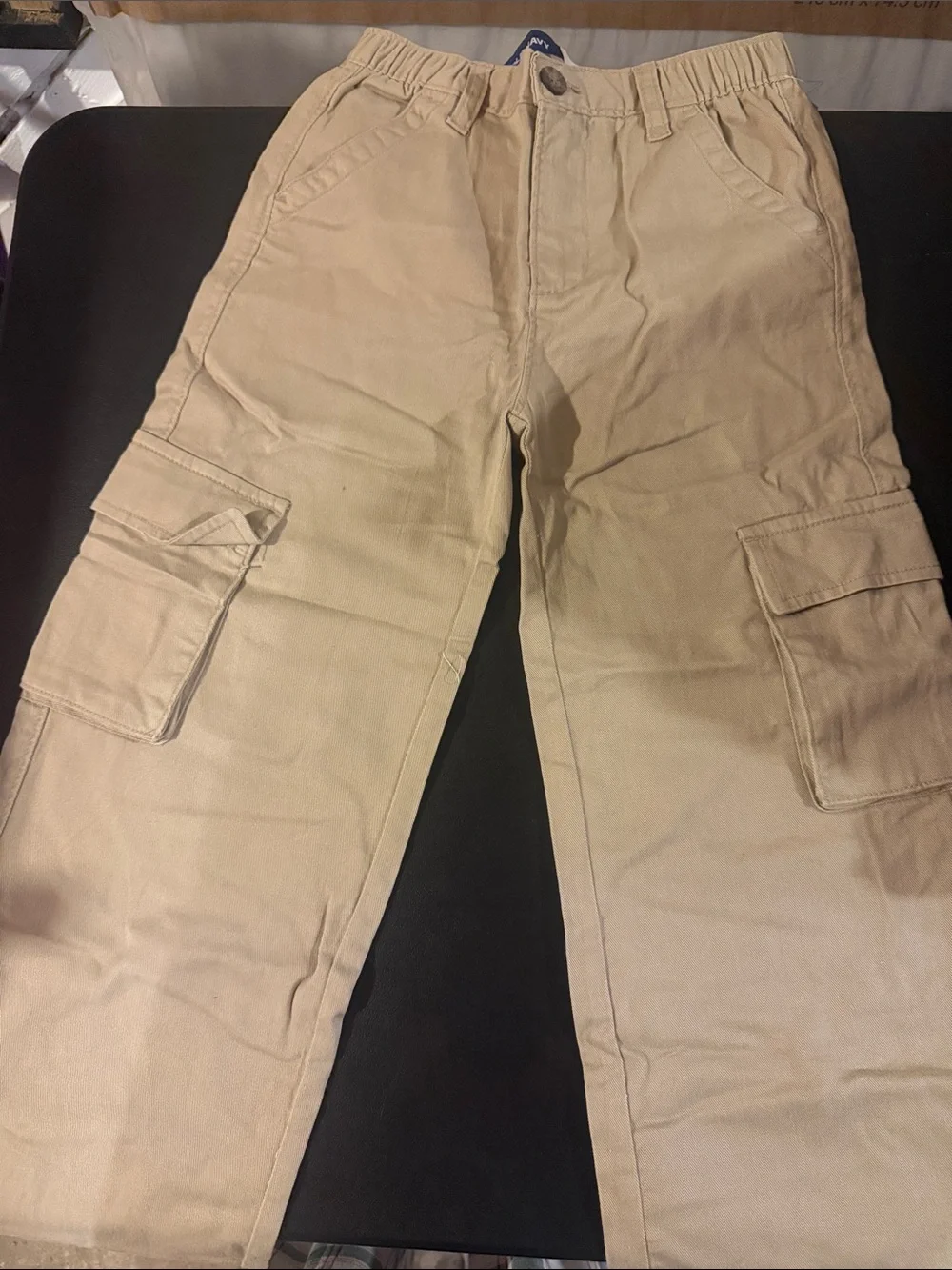 Old Navy Tan Cargo Pants with Pocket Detail